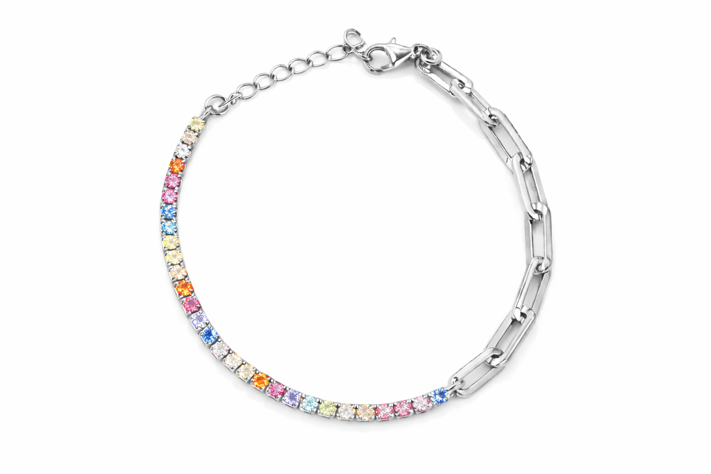 Sterling Silver Colour Bracelet