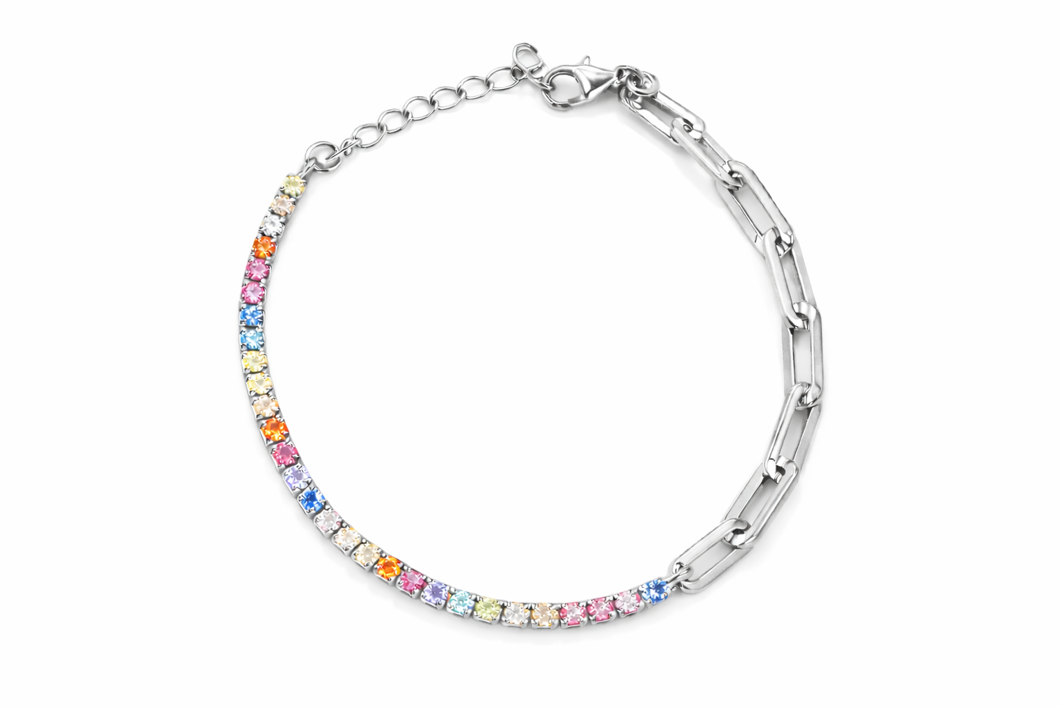 Sterling Silver Colour Bracelet