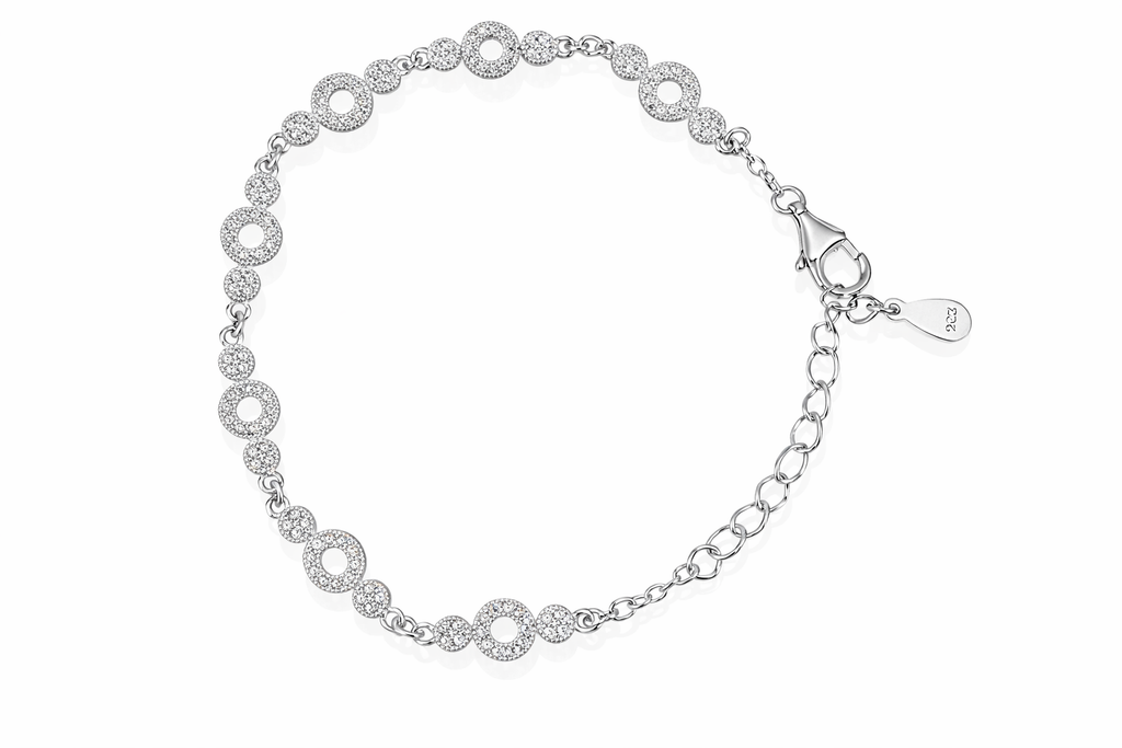 Sterling Silver Circle Link Bracelet
