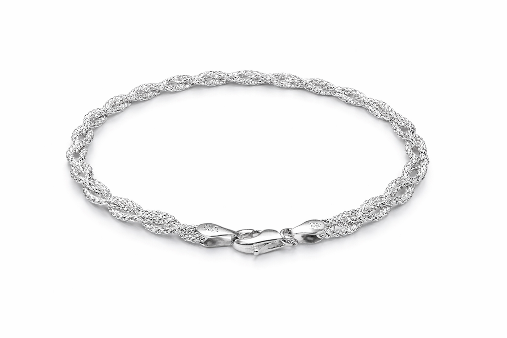 Sterling Silver Twist Bracelet