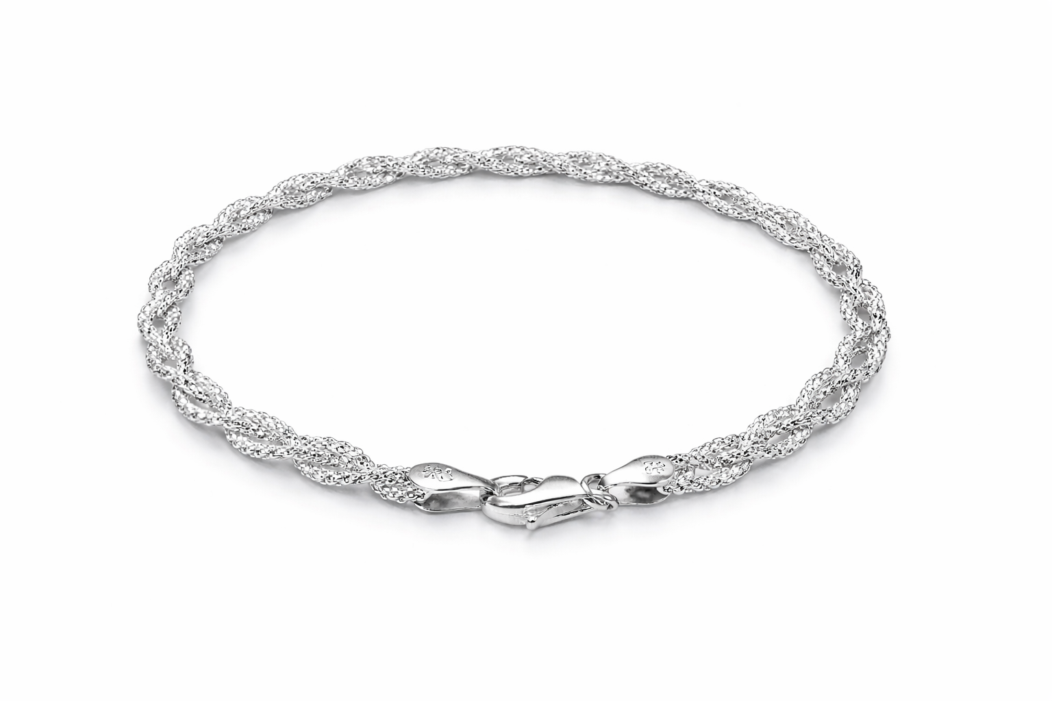 Sterling Silver Twist Bracelet