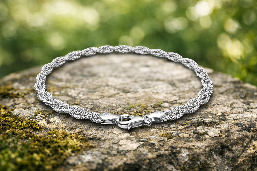 Sterling Silver Twist Bracelet