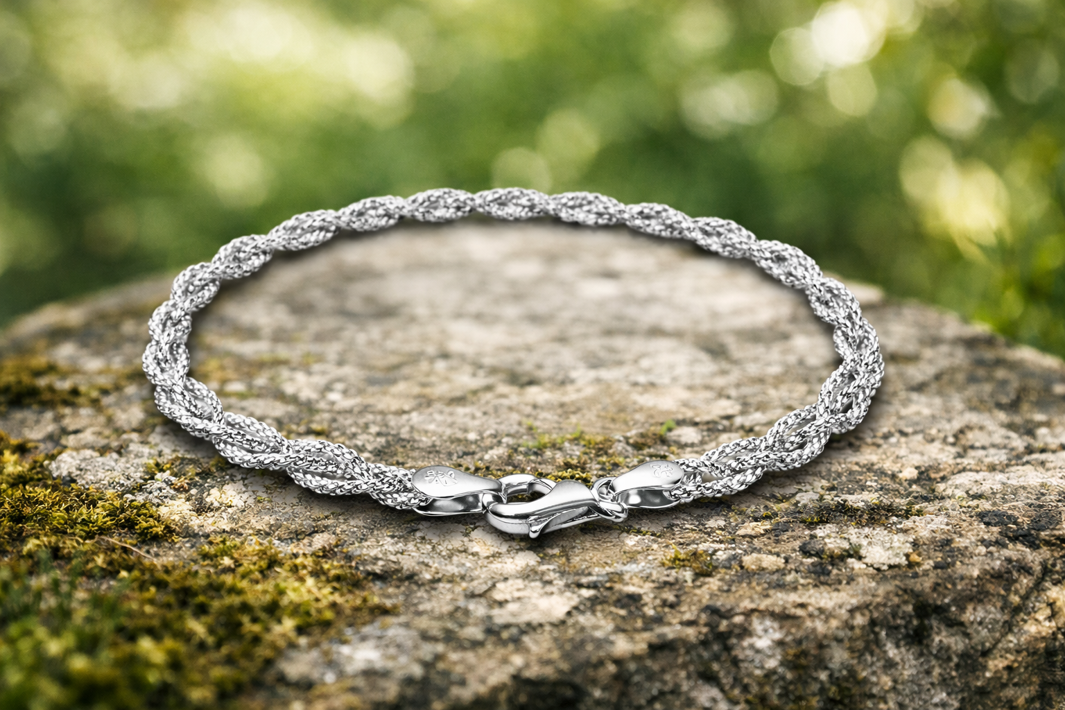 Sterling Silver Twist Bracelet