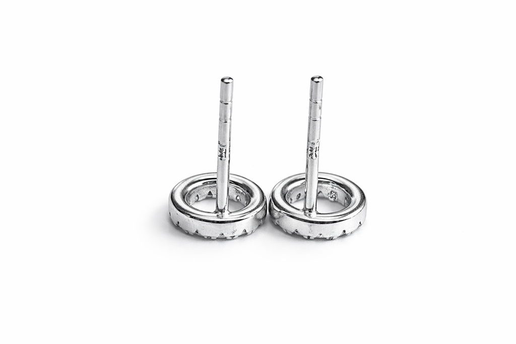Sterling Silver Circle Earrings