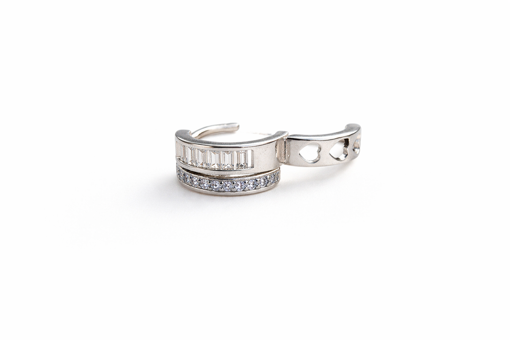 Sterling Silver Huggie Hoop Earrings