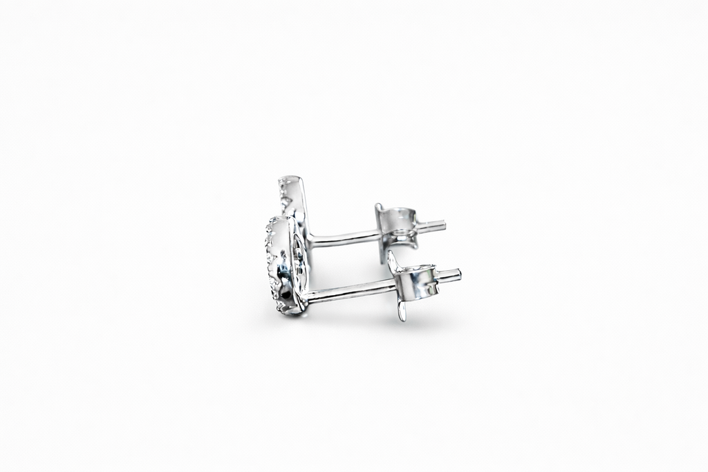Sterling Silver Circle Earrings