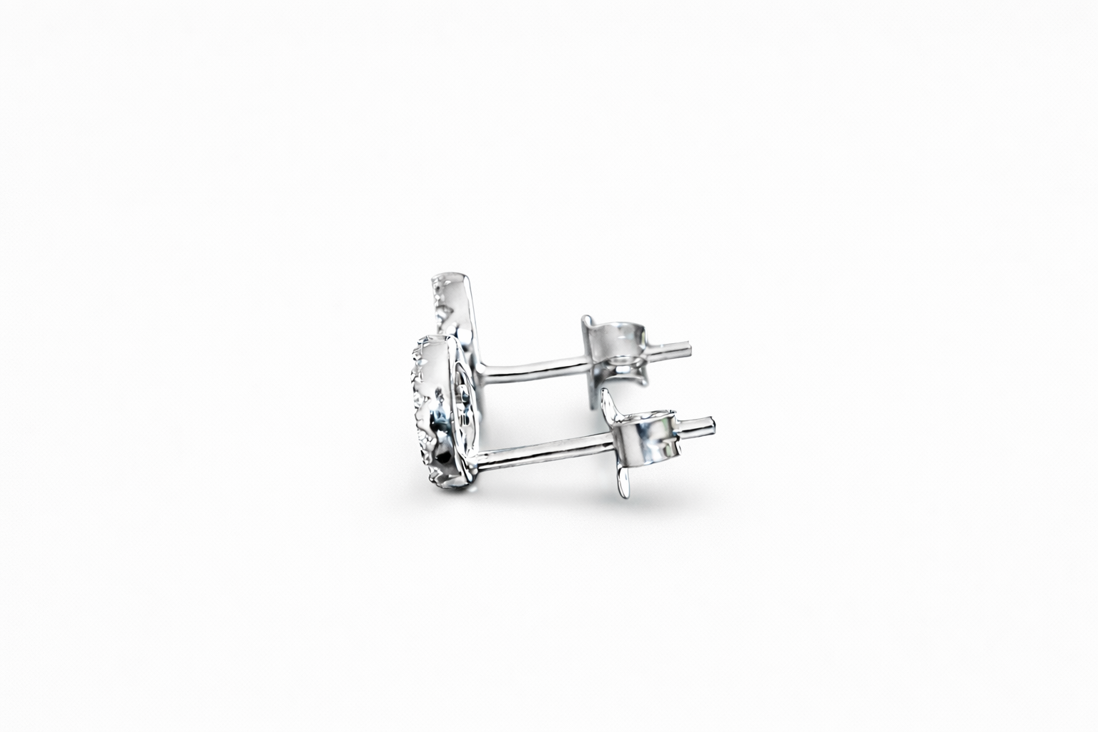 Sterling Silver Circle Earrings