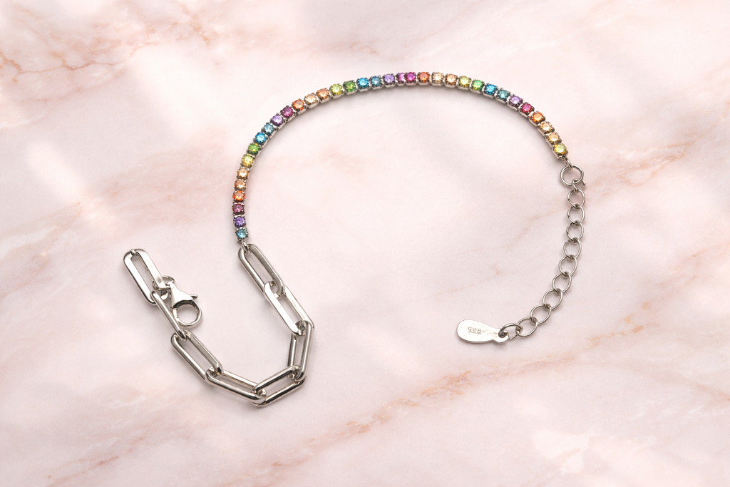 Sterling Silver Colour Bracelet