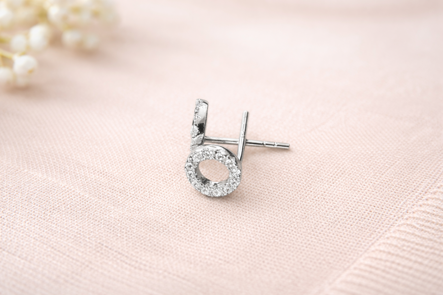 Sterling Silver Circle Earrings