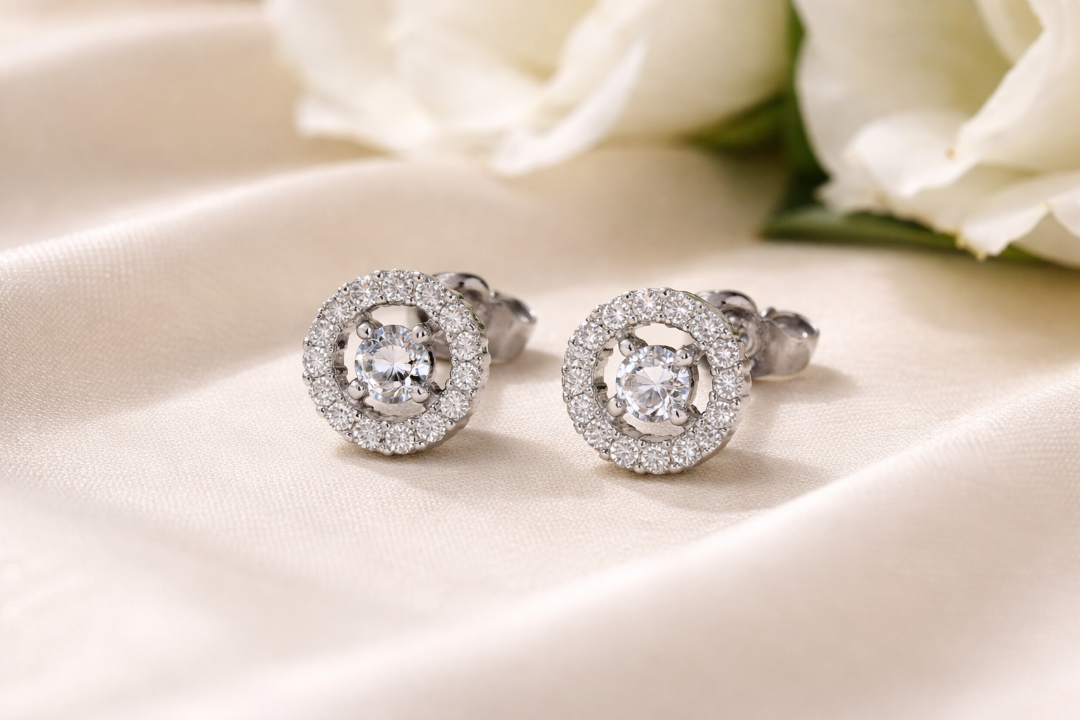 Sterling Silver 3mm Round Earrings