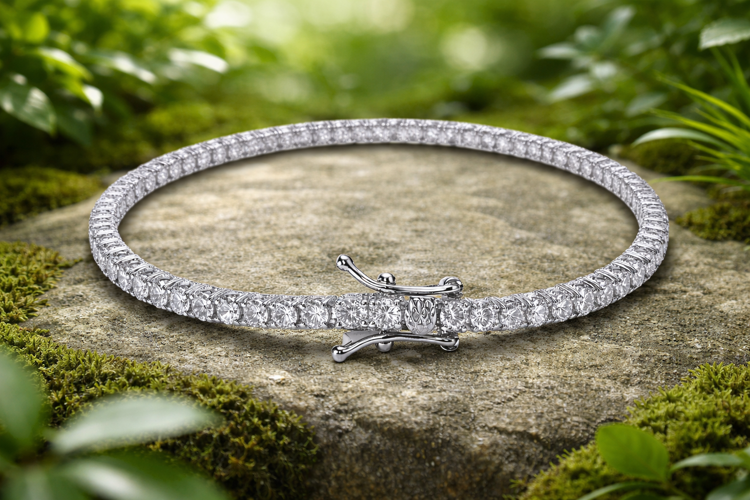 Sterling Silver Tennis Bracelet