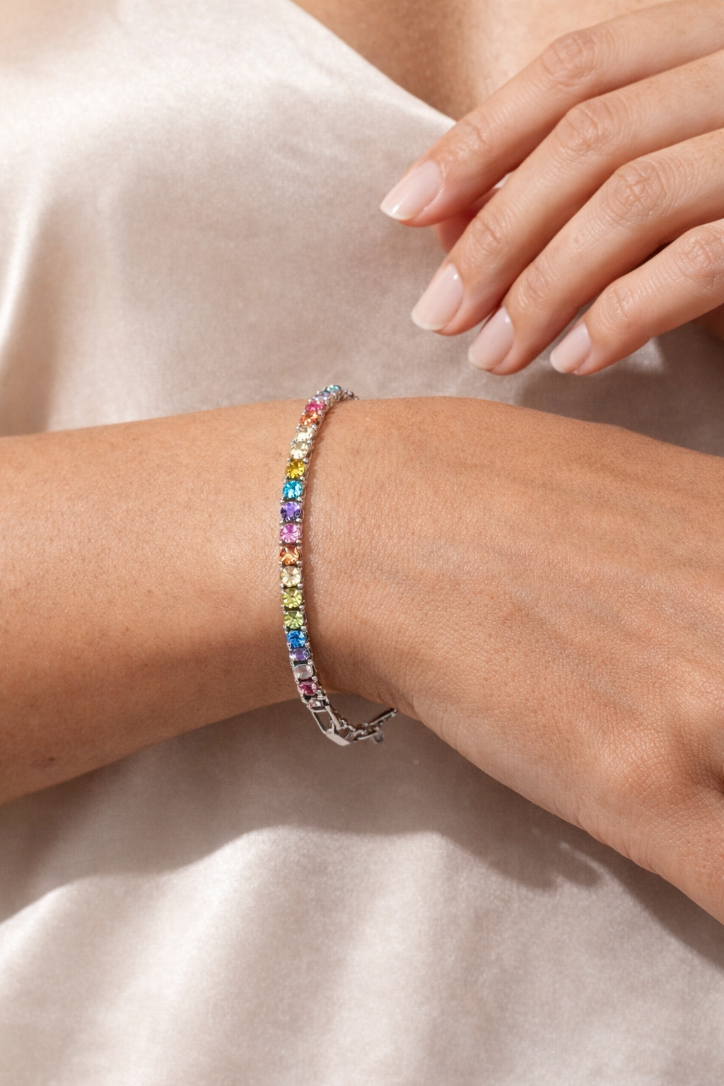 Sterling Silver Colour Bracelet
