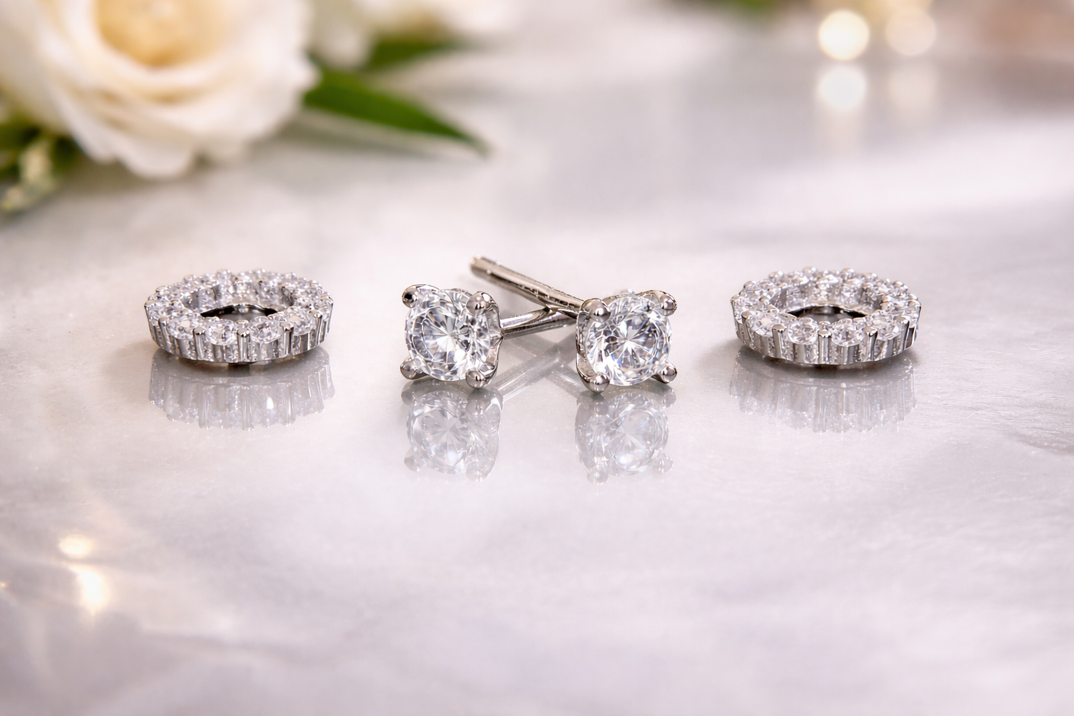 Sterling Silver 3mm Round Earrings
