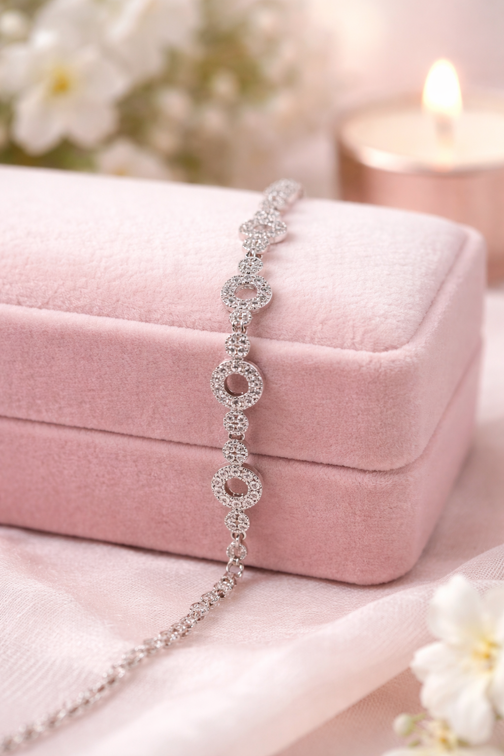 Sterling Silver Circle Link Bracelet