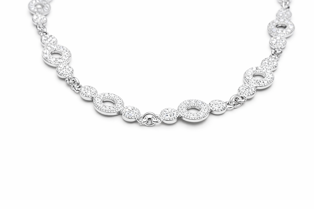 Sterling Silver Circle Link Bracelet