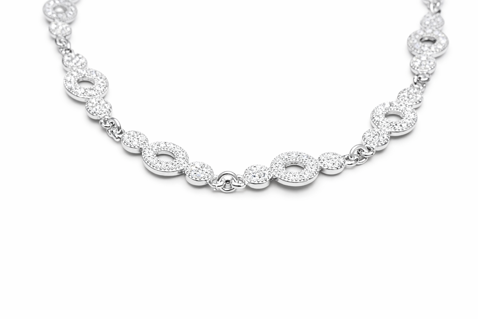 Sterling Silver Circle Link Bracelet