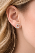 Sterling Silver Circle Earrings