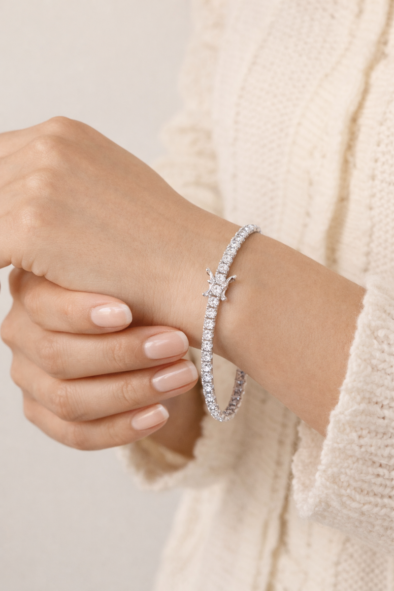 Sterling Silver Tennis Bracelet