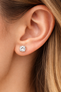 Sterling Silver 4 Claw Stud Earrings